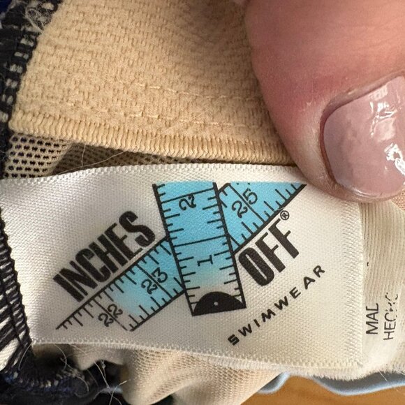 Inches Off One Piece Swimsuit Plus 16 Blue Racer Back Tummy Control Slimming - Picture 11 of 12